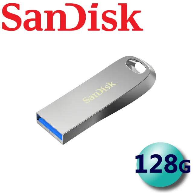 【SanDisk 晟碟】128GB Ultra Luxe CZ74 USB3.2 Gen 1 隨身碟(平輸)