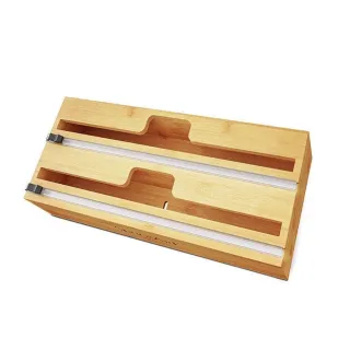 【CC家居】竹製保鮮膜切割器(適用保鮮膜 鋁箔紙 烘焙紙)