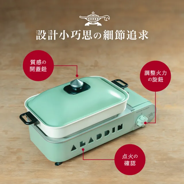 煎烤爐(附收納袋)【Aladdin 阿拉丁】SAG-RS21BR紅煎烤爐燒烤鴛鴦鍋兩用鍋| 蝦皮購物