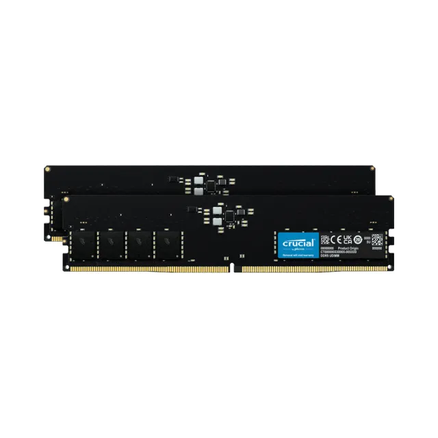 【Crucial 美光】DDR5 5600 64GB (32GB x2) 桌上型 記憶體 (CT2K32G56C46U5)