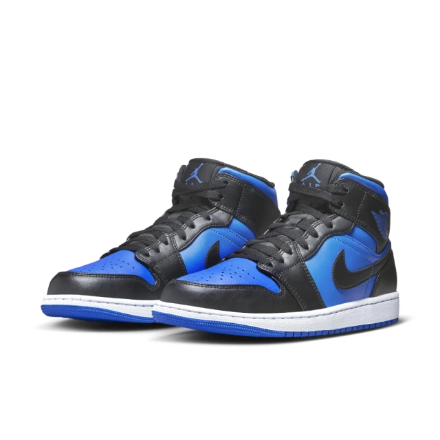 NIKE 耐吉NIKE 耐吉 休閒鞋 男鞋 運動鞋 AJ 喬丹 AIR JORDAN 1 MID 黑藍 DQ8426-042