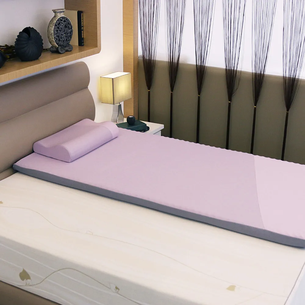 【TENDAYS】玩色柔眠記憶床3尺標準單人(薰衣紫 5.5cm厚 可捲收薄墊)