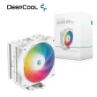 【DeepCool】九州風神 AG400 WH ARGB CPU 散熱器(原廠3年保固/安裝高度15cm/4根熱導管)