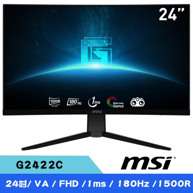 MSI 微星 G2422C 24吋 FHD曲面廣色域電競螢幕