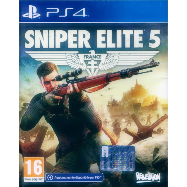 SONY 索尼 PS4 狙擊之神 5 狙擊精英 5 Sniper Elite 5(中英日文歐版 可免費升級PS5版本)