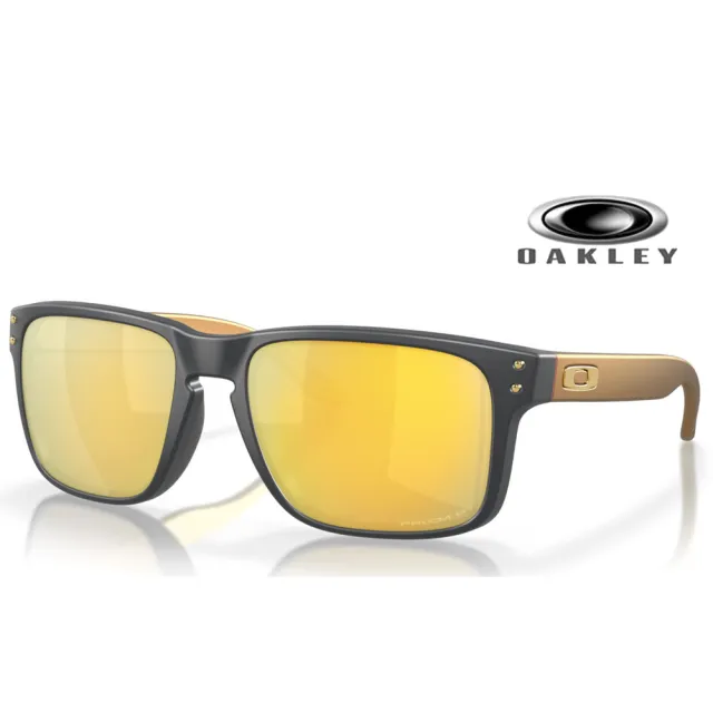 Oakley】奧克利HOLBROOK 24K水銀鍍膜偏光太陽眼鏡OO9102 W4 PRIZM偏光