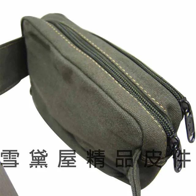 【SPORT 史波特】腰包主袋+外袋共四層二層主袋口隨身腰包工作包運動休閒外出旅防水包 帆布