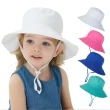 【bebehome】抗UV兒童防曬遮陽帽(兒童遮陽帽 遮脖防曬帽 兒童帽 玩沙帽 造型帽 兒童漁夫帽)
