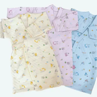 【Lianne baby】台灣製厚軟綿綁帶和服兒童長袖睡袍防踢背心防踢被(兒童睡袍 長袖睡袍 防踢背心)