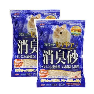 【GEX】檜木流消臭砂 6.5L/包；兩包組(小動物木屑砂)