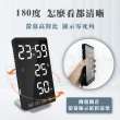 【Beroso 倍麗森】LED鏡面美學多功能監測溫濕度計(時鐘 夜燈 寶寶房 辦公室 開學 雨天 潮濕 電子鐘)