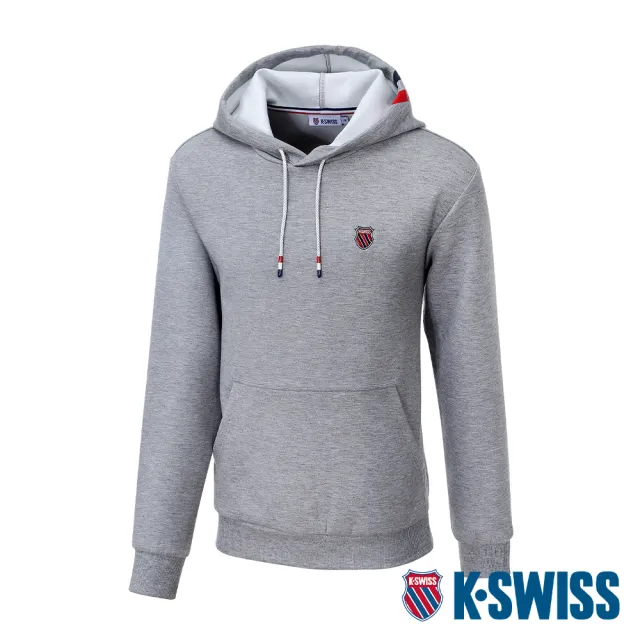 【K-SWISS】連帽上衣 Hoodie-男-灰(109122-034)