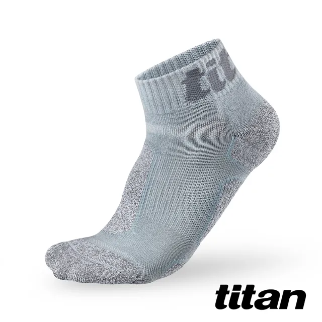 【titan 太肯】功能慢跑訓練襪 藍/竹炭(專業慢跑襪款~兼顧厚實與舒適)