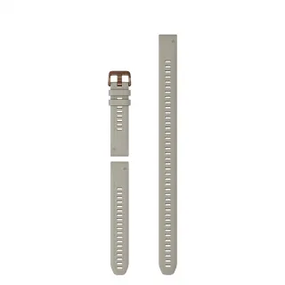 【GARMIN】QuickFit 20mm 香頌灰矽膠錶帶(含加長型錶帶)