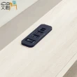 【文創集】恩帝納5尺布紋皮革雙人床頭箱(不含床底＋不含床墊)