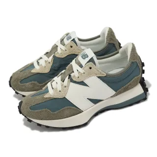 【NEW BALANCE】休閒鞋 327 男鞋 女鞋 綠 藍灰 大N 復古 麂皮 NB 情侶鞋 紐巴倫(MS327CR-D)