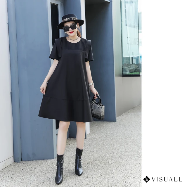 VISUALLVISUALL VISUALL-時尚設計H型洋裝(238-27536F)