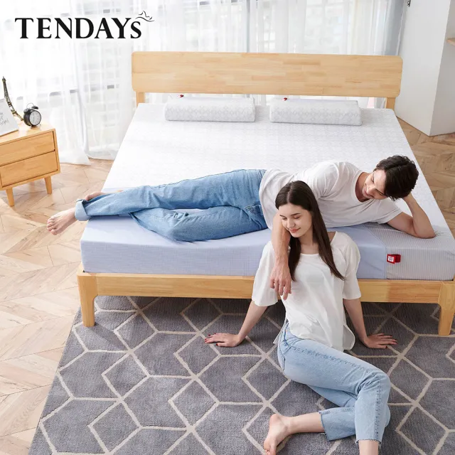 【TENDAYS】包浩斯紓壓床墊5尺標準雙人(22cm厚 可兩面睡 記憶床)