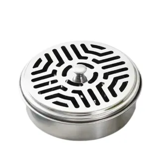 【PS Mall】加厚不鏽鋼蚊香爐 蚊香盤 接灰盤 蚊香盒 蚊香架 2入(J3022)