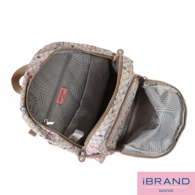 【iBrand】雙11 趣味派對尼龍口袋後背包(幸運微笑)