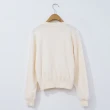 【H2O】雙層網紗拼接毛衣 #3630011(米/粉色)