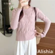 【Alishia】舒適質感保暖修身款針織衫 M-XL(現+預  土黃 / 粉 / 棕)
