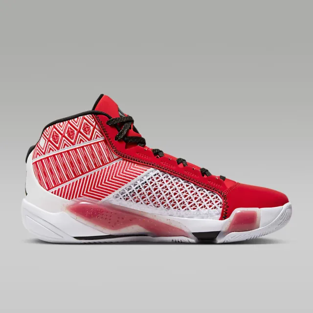 NIKE 耐吉 籃球鞋 男鞋 運動鞋 包覆 緩震 AIR JORDAN XXXVIII PF 白紅 DZ3355-100