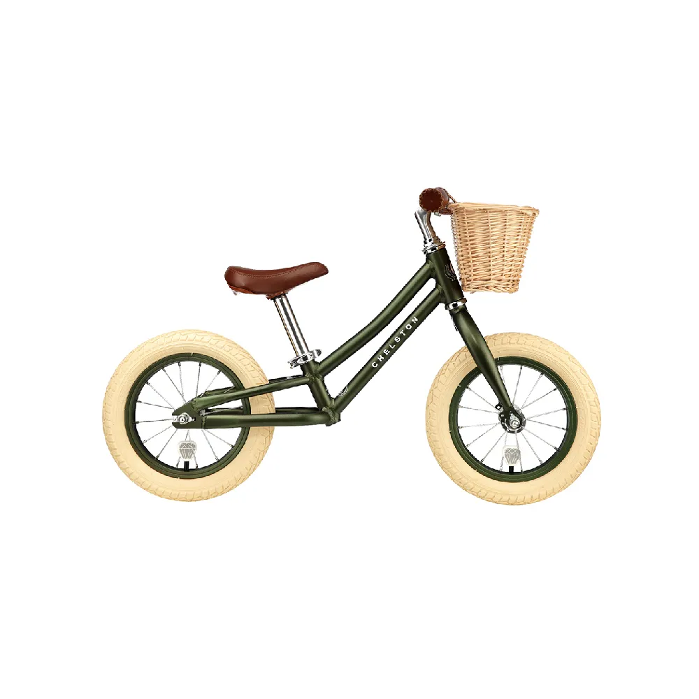 【CHELSTON BIKES】Mini Dutch 復古滑步車(消光橄欖綠)