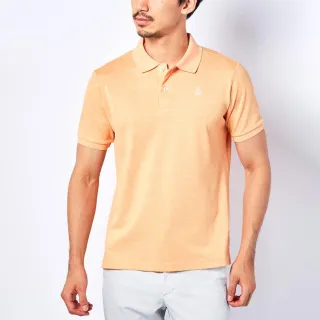 【Munsingwear】企鵝牌 日本製男款淺橘色JAPAN QUAULITY認證 品牌經典款POLO衫MGR21600