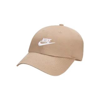 【NIKE 耐吉】Cap 中性 奶茶色 刺繡 老帽 基本款 休閒 帽子 FB5368-247