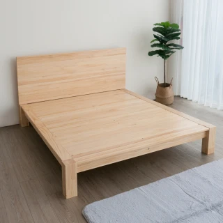 【麗得傢居】森林全實木5尺床架 實木床架 雙人床架(床板厚度1.8cm)
