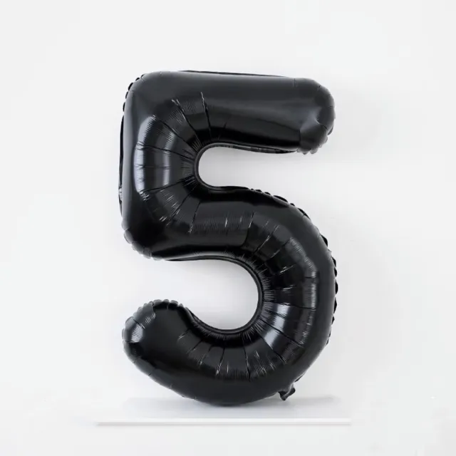 【阿米氣球派對】黑色40吋大數字氣球1個-數字任選(鋁箔氣球 數字氣球)