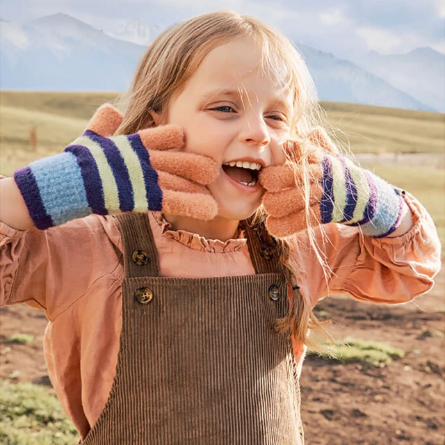 橘魔法 可愛兔子保暖防風手套(防風 保暖手套 兒童手套 兒童
