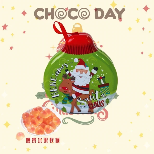 Diva Life CHOCO DAY 餅乾聖誕圓形鐵盒 推