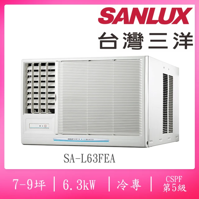 SANLUX 台灣三洋 福利品3-4坪左吹式二級變頻冷專窗型