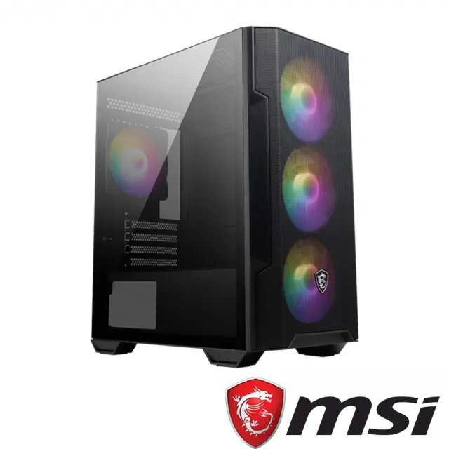 【MSI 微星】機殼+滑鼠組★MAG Forge M100R 電腦機殼+雷蛇滑鼠