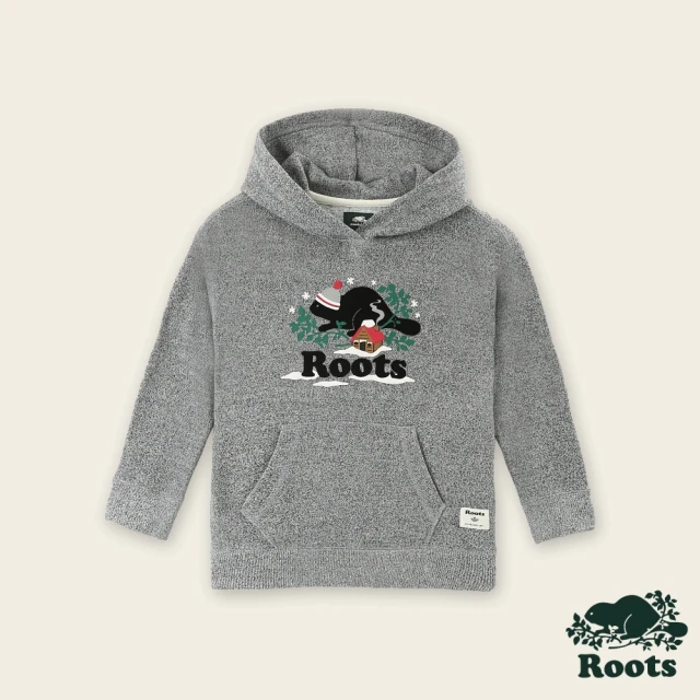 RootsRoots Roots 大童-冬日海狸系列 連帽上衣(灰色)