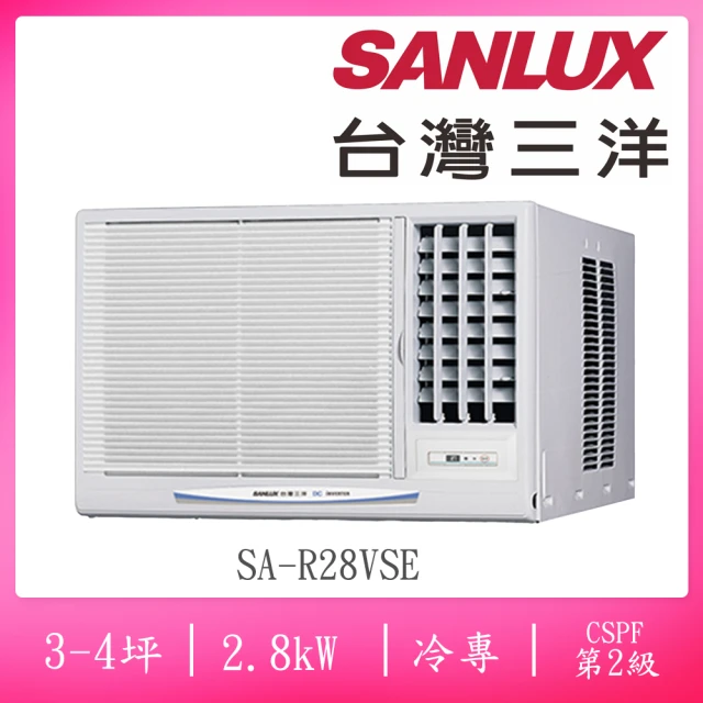 SANLUX 台灣三洋 福利品7-9坪定頻窗型左吹冷專冷氣(