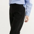 【Arnold Palmer 雨傘】女裝-純色簡約直筒休閒褲(黑色)