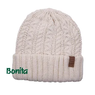 【Bonita 葆倪】日本進口 麻花雙面毛線帽-992-3502(日本進口手工雙面毛線帽)