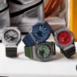 【CASIO 卡西歐】G-SHOCK 農家橡樹 時尚金屬八角雙顯腕錶 禮物推薦 畢業禮物(GM-2100B-4A)