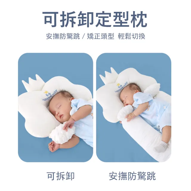 【Jonyer】皇冠嬰兒安撫定型枕 寶寶頭型矯正枕頭 防驚跳睡抱枕 防側翻枕 交換禮物