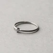 【ete】PT900 經典單鑽爪鑲鑽石戒指-0.06ct(鉑金色)