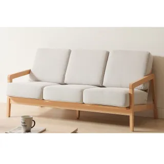 【直人木業】ALTOS歐洲山毛櫸全實木三人沙發椅