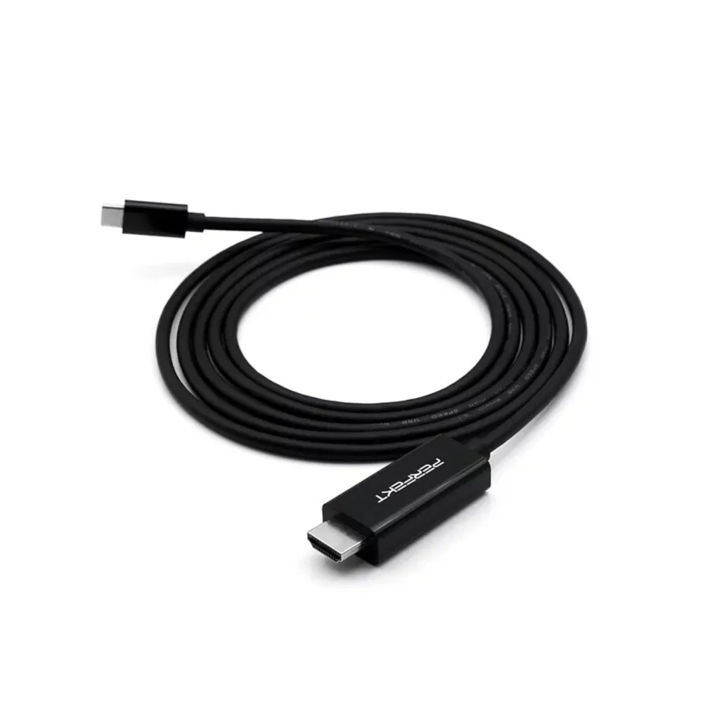 【PERFEKT】USB-C 轉HDMI影音訊號轉接線2M手機平板iPhone iPad Samsung(2公尺 連接線 公對公 UC-H02)