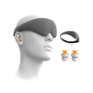 【AOAO】睡眠神器 耳塞一體助眠眼罩 遮光睡眠眼罩(降噪耳罩 3D眼罩 立體眼罩)