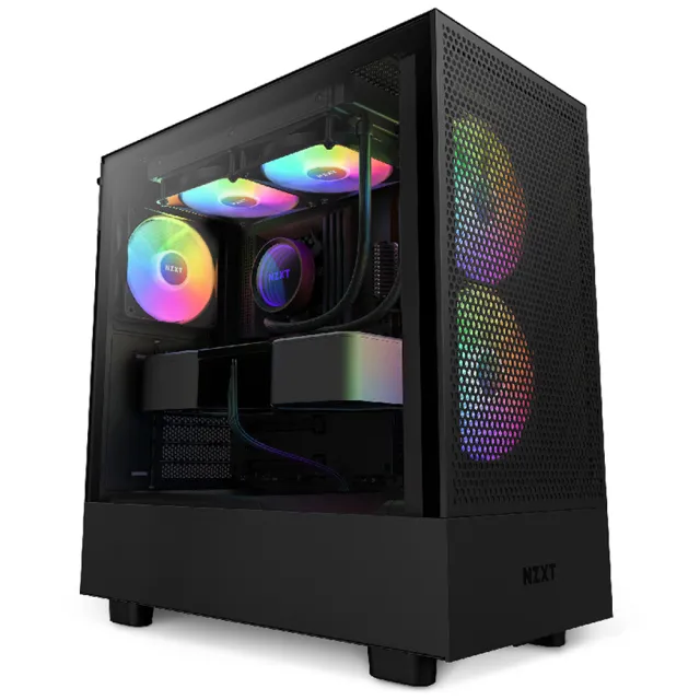 NZXT 恩傑 NZXT H5 FLOW RGB水冷WIN11電競電腦(i7-13700F/Z790/32G/1TB/RTX4060/750W/Z53  RGB水冷)