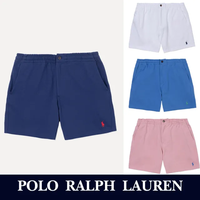 【RALPH LAUREN】RL POLO 經典刺繡小馬透氣棉短褲 休閒褲-多色組合(平輸品/春夏必備/涼爽舒適)