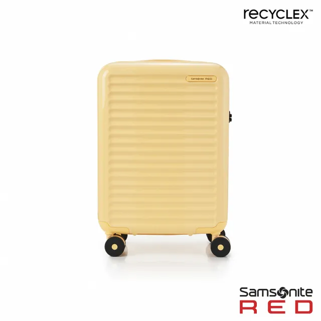 【Samsonite RED】20吋 TOIIS BLOSSOM 極簡線條可擴充PC防盜拉鍊登機箱/行李箱(多色可選)