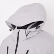 【ROBERTA 諾貝達】男裝 灰色羽絨外套-保暖性佳-可拆式連帽(秋冬款)